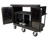 MC-25BFSS Stealth Series Extended Double Mixer Cart with Bi-Fold Top Cover